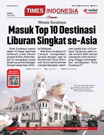 Edisi Sabtu,5 Juli 2025: E-Koran, Bacaan Positif Masyarakat 5.0