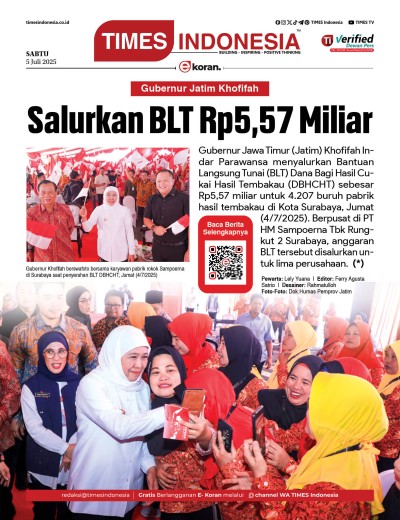 Edisi Sabtu,5 Juli 2025: E-Koran, Bacaan Positif Masyarakat 5.0