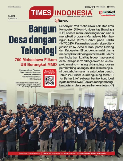 Edisi Sabtu,5 Juli 2025: E-Koran, Bacaan Positif Masyarakat 5.0