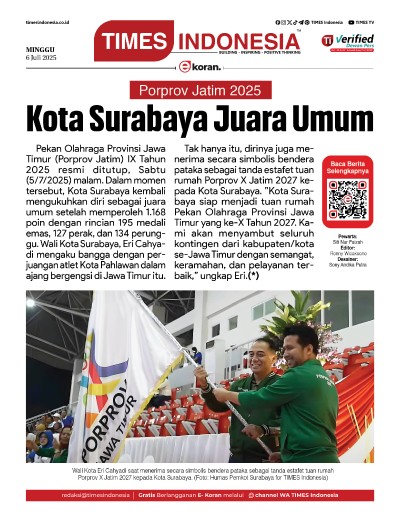 	Edisi Minggu, 6 Juli 2025: E-Koran, Bacaan Positif Masyarakat 5.0