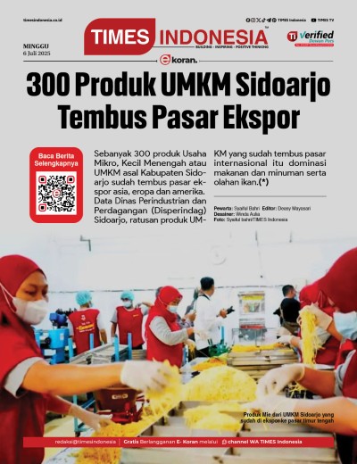 	Edisi Minggu, 6 Juli 2025: E-Koran, Bacaan Positif Masyarakat 5.0