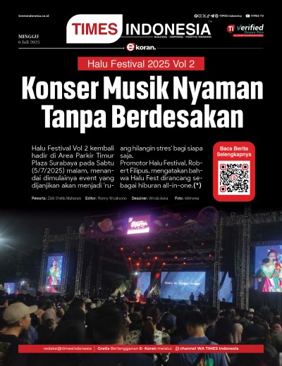 	Edisi Minggu, 6 Juli 2025: E-Koran, Bacaan Positif Masyarakat 5.0