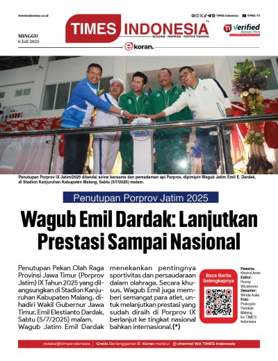 	Edisi Minggu, 6 Juli 2025: E-Koran, Bacaan Positif Masyarakat 5.0