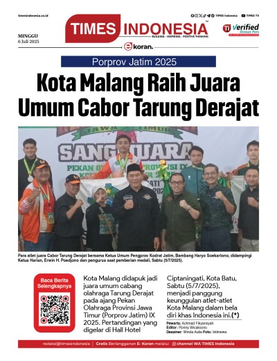 	Edisi Minggu, 6 Juli 2025: E-Koran, Bacaan Positif Masyarakat 5.0