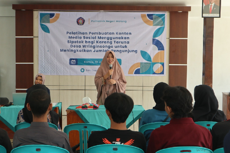 Polinema Latih Karang Taruna Wringinsongo Ciptakan Konten Kreatif untuk Promosi Desa Wisata