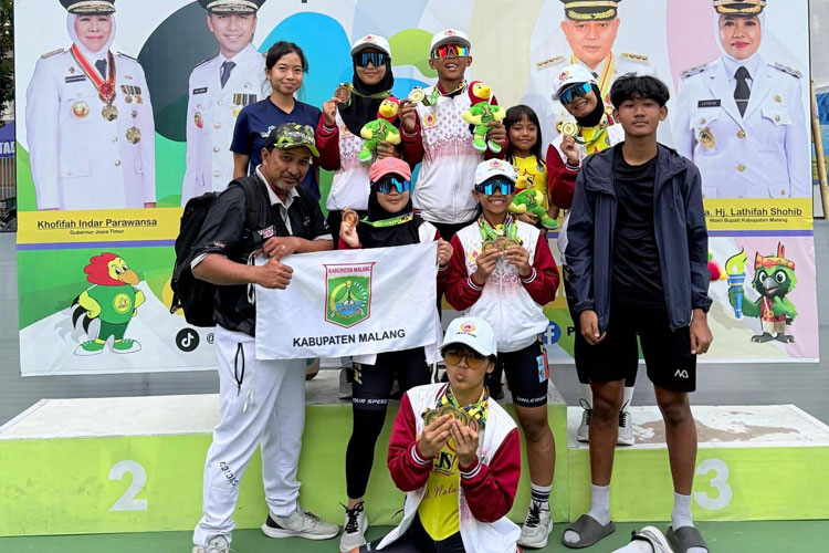 Cabor Sepatu Roda Kabupaten Malang Sumbang Emas Terbanyak di Porprov IX Jatim 2025