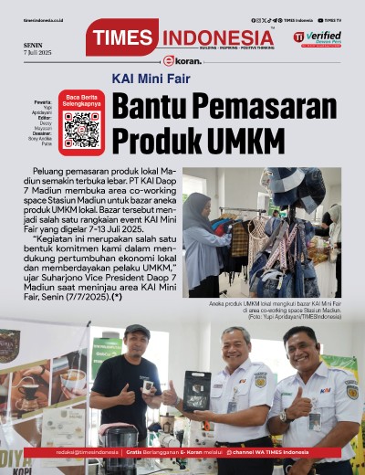 Edisi Senin, 7 Juli 2025: E-Koran, Bacaan Positif Masyarakat 5.0