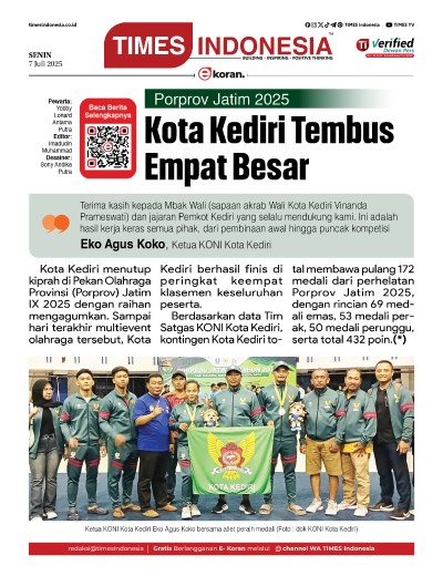 Edisi Senin, 7 Juli 2025: E-Koran, Bacaan Positif Masyarakat 5.0