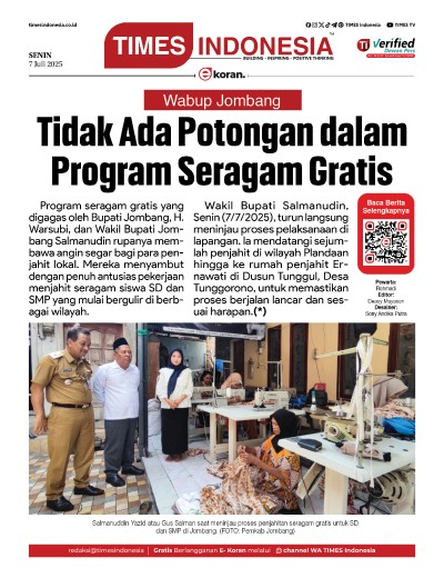 Edisi Senin, 7 Juli 2025: E-Koran, Bacaan Positif Masyarakat 5.0