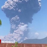 Gunung Lewotobi di Flotim Kembali Erupsi, Sebarkan Debu Vulkanik Capai 48.000 Feet