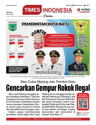 Edisi Selasa, 8 Juli 2025: E-Koran, Bacaan Positif Masyarakat 5.0