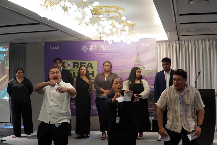 Tarian Haka Selandia Baru Pukau Peserta  Korea Youth Summit 2025