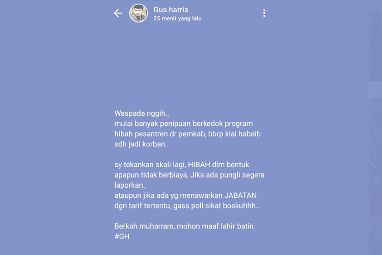 Bupati Probolinggo Ingatkan Soal Penipuan Berkedok Hibah Pesantren