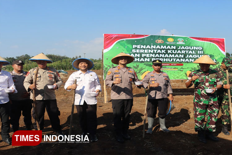 Sinergi Polres Majalengka dan Petani Dorong Ketahanan Pangan Berkelanjutan