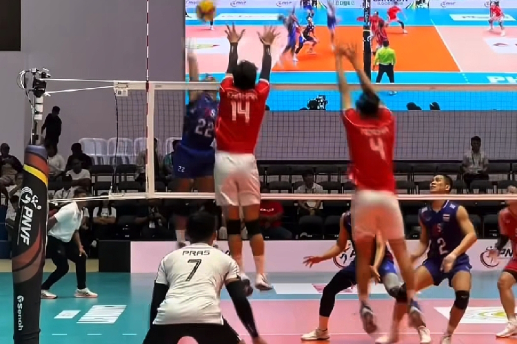 SEA V League 2025, Timnas Voli Putra Indonesia Kalah dari Thailand