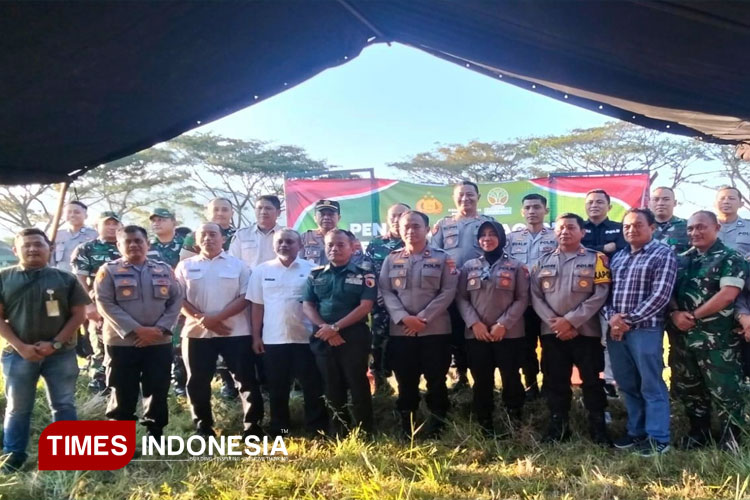 Dukung Penuh Swasembada Pangan, Polres Pacitan Kawal Penanaman Jagung Serentak