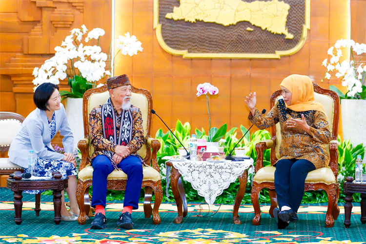 Gubernur Khofifah Terima Kunjungan Pimpinan The Nippon Foundation, Bahas Eliminasi Kusta di Jatim