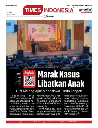 Edisi Kamis, 10 Juli 2025: E-Koran, Bacaan Positif Masyarakat 5.0