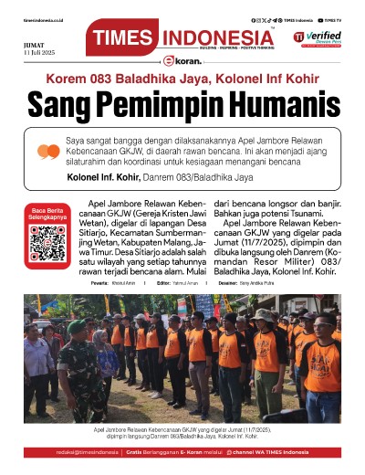 Edisi Jumat, 11 Juli 2025: E-Koran, Bacaan Positif Masyarakat 5.0