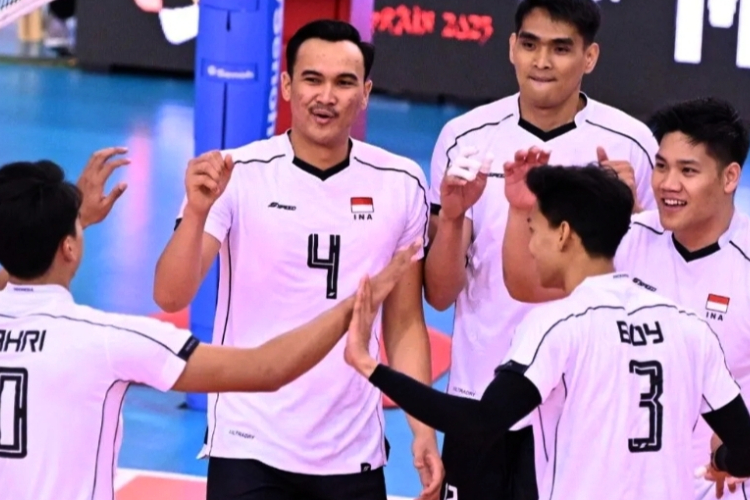 SEA V League 2025, Timnas Voli Putra Indonesia Tekuk Kamboja