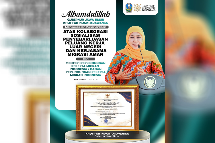 Jatim Terdepan Lindungi Pekerja Migran, Gubernur Khofifah Raih Penghargaan Nasional