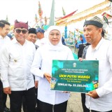 Sapa Nelayan dan Kelompok Perikanan Muncar, Gubernur Khofifah Serahkan Bantuan Rp276 Juta