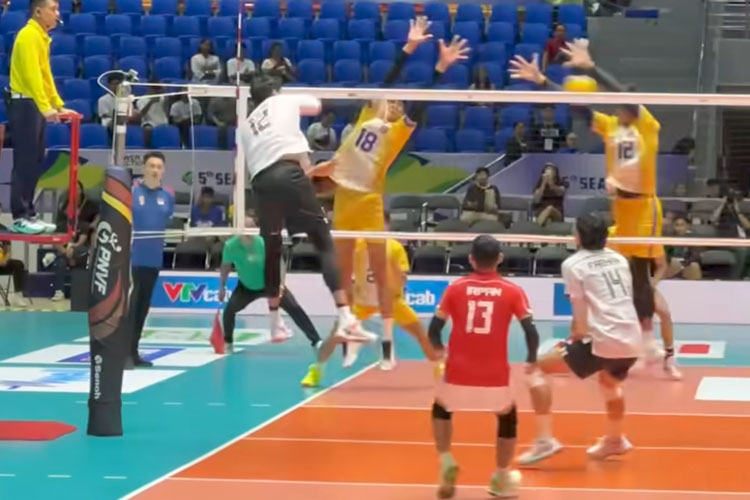 Timnas voli putra Indonesia saat mengalahkan Kamboja dan Vietnam di Sea V League 2025. (Foto: Moji TV)