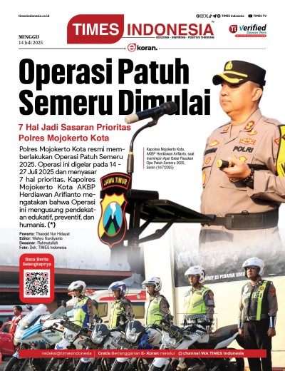 Edisi Senin, 14 Juli 2025: E-Koran, Bacaan Positif Masyarakat 5.0