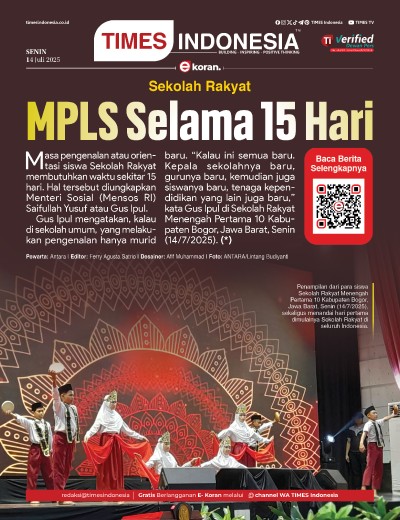 Edisi Senin, 14 Juli 2025: E-Koran, Bacaan Positif Masyarakat 5.0