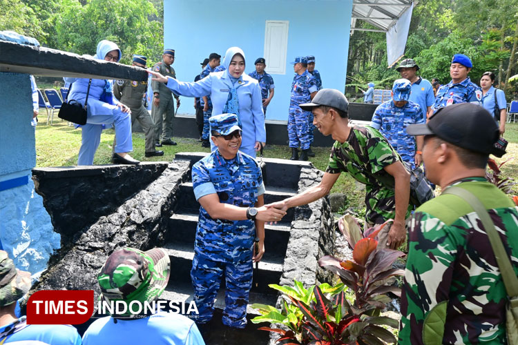 Lanud Abdulrachman Saleh Gelar Karya Bakti dan Bantuan Sosial di Sumber Awan, Kabupaten Malang