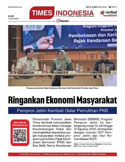 Edisi Rabu, 16 Juli 2025: E-Koran, Bacaan Positif Masyarakat 5.0