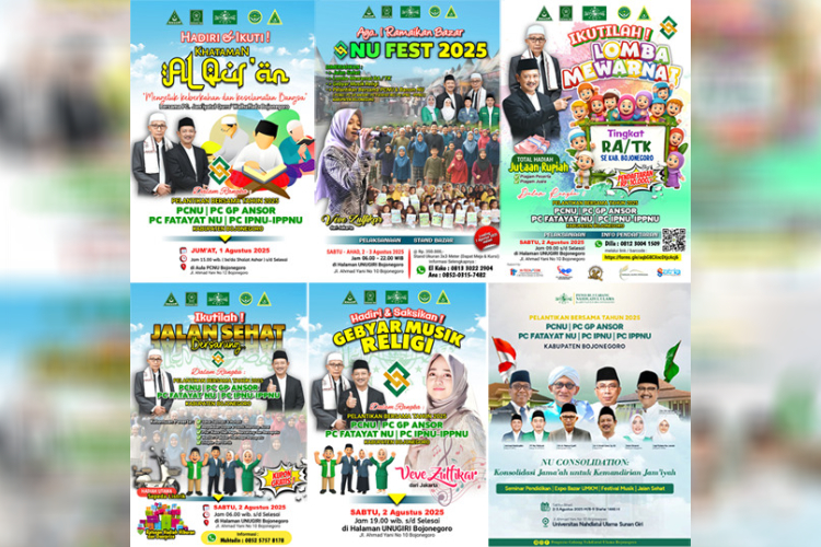 Rangkaian Meriah NU FEST 2025 di Bojonegoro, Simak Jadwal Lengkapnya