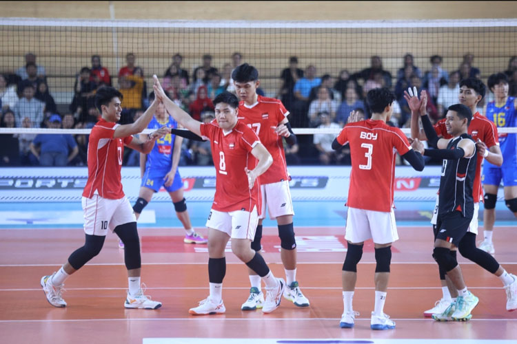 SEA V League 2025 Leg 2, Timnas Voli Indonesia Sikat Filipina Dalam 5 Set