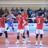 SEA V League 2025 Leg 2, Timnas Voli Indonesia Sikat Filipina Dalam 5 Set