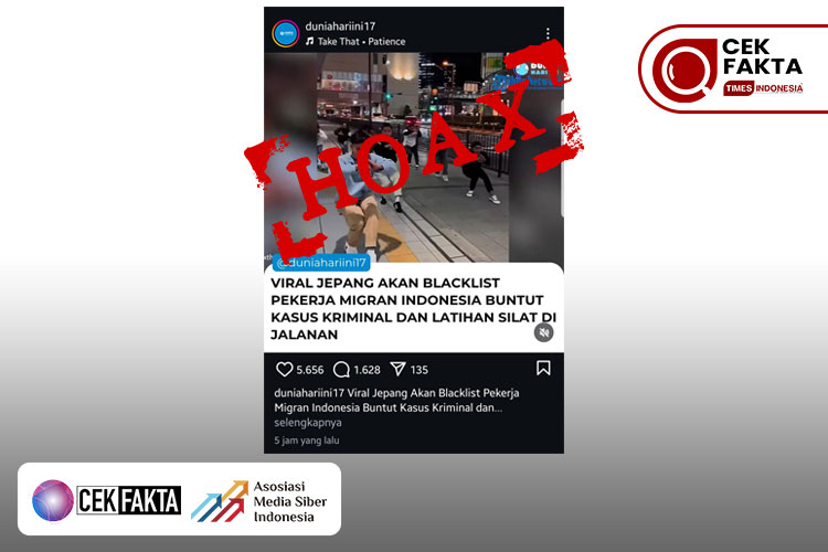 CEK FAKTA: Tidak Benar! Jepang Akan Blacklist Pekerja Migran Indonesia Buntut Kasus Kriminal