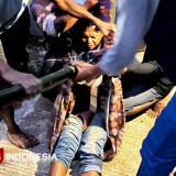 Seorang Pemancing Terjepit Bebatuan Sungai di Pemalang