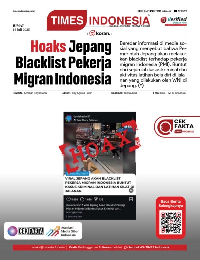 Edisi Jumat, 18 Juli 2025: E-Koran, Bacaan Positif Masyarakat 5.0