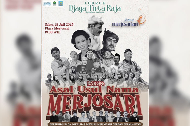 Puncak Festival Merjosarian 2025, Warga Tampilkan Ludruk Asal Usul Nama Merjosari