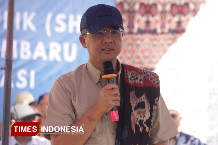 Mentrans RI M. Iftitah Sulaiman Suryanagara saat kunjungan kerjanya di Kab. Sumba Timur.(FOTO: Habibudin/TIMES Indonesia)