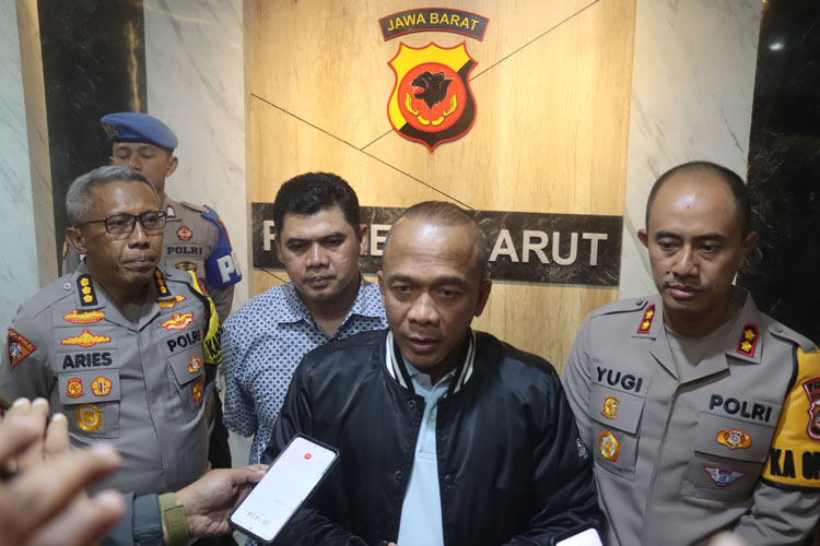 Polda Jabar menggelar konferensi pers terkait pesta rakyat Garut yang menelan korban jiwa. (FOTO: Humas Polda Jabar for TIMES Indonesia)