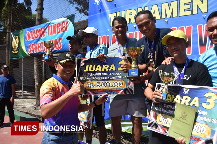Turnamen Tenis Piala Kahubdam V Brawijaya Sukses Digelar, Pemkot Malang Raih Juara Pertama