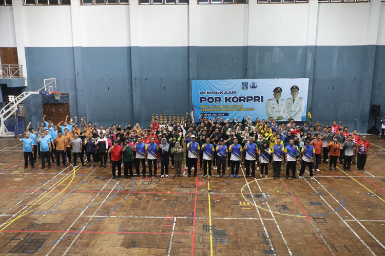 ASN Sleman ambil bagian dalam ajang POR KORPRI Sleman 2025. (Foto: Humas Pemkab Sleman for TIMES Indonesia)