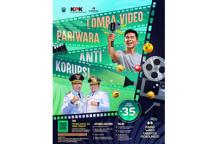 Perdana! Pemkab Probolinggo Inisiasi Lomba Video Pariwara Antikorupsi Berbasis AI