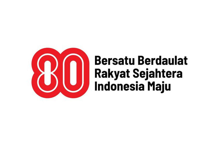 Tema besar, logo HUT ke-80 RI 2025, dan link resmi untuk men-download-nya. (Foto: setneg.go.id)