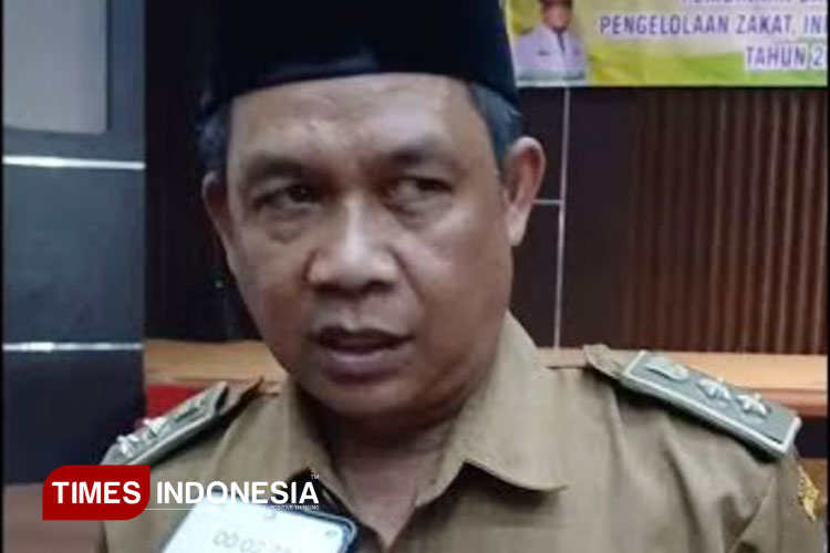 Ketua panitia Seleksi Capim Baznas, Agud Mulyana umumkan 5 besar Capim Baznas Kota Banjar. (FOTO: Susi/TIMES Indonesia)