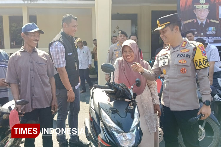 Polres Bondowoso Kembalikan Motor Curian, Pelaku Beri Tips Agar Susah Dicuri