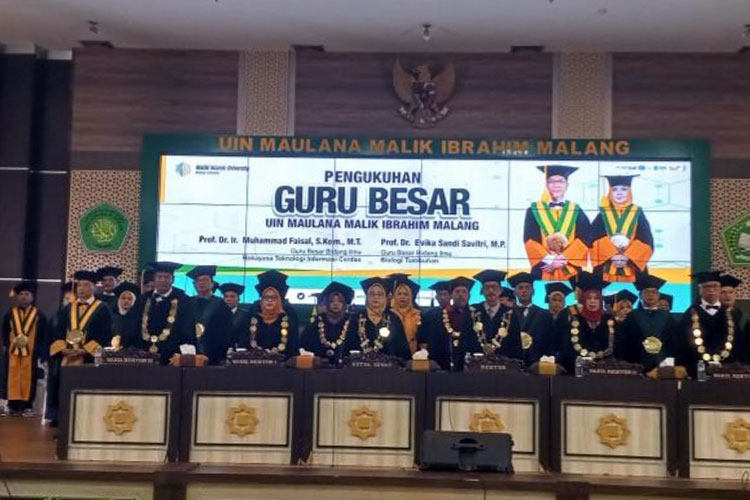 UIN Malang Kukuhkan Dua Guru Besar Baru