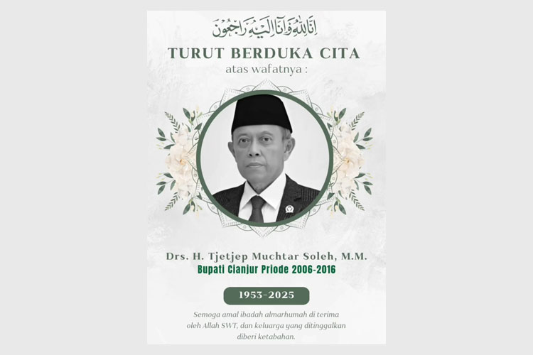 Jejak Pengabdian Tjetjep Muchtar Soleh, Bupati Cianjur Dua Periode yang Kini Berpulang
