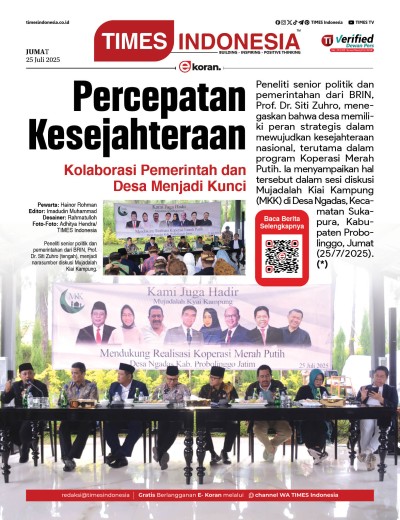 Edisi Jumat, 25 Juli 2025: E-Koran, Bacaan Positif Masyarakat 5.0
