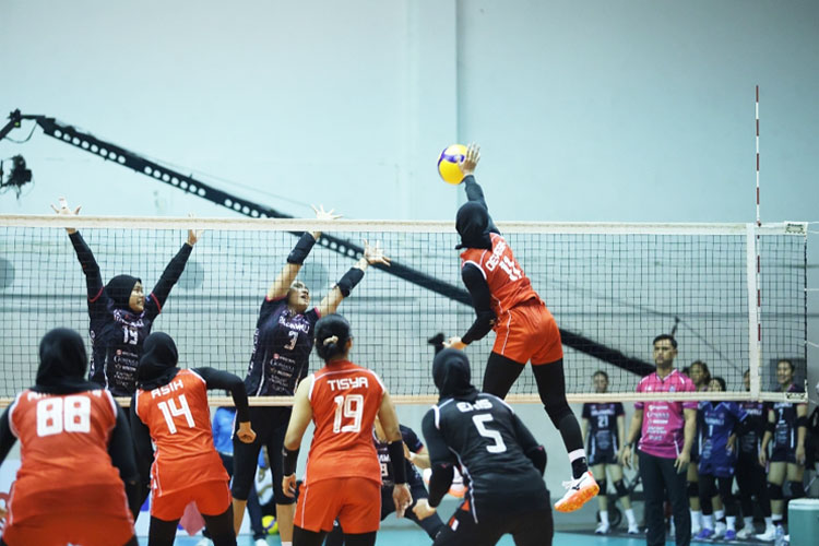 Moji Volley Cup 2025, Timnas Putri Senior dan U-21 Raih Kemenangan Mudah